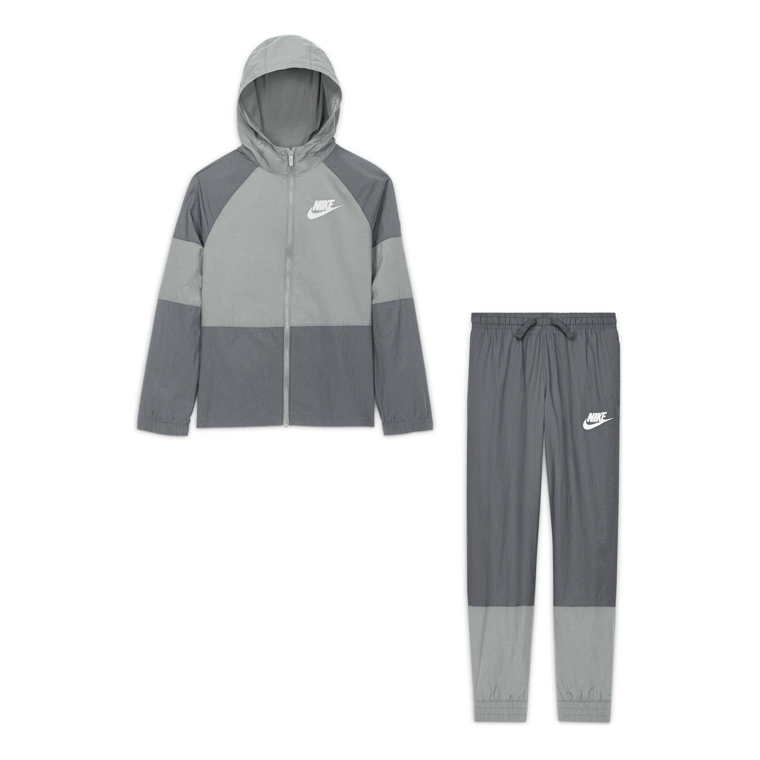 Boys grey nike tracksuit best sale