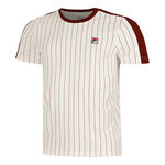 Fila Clothing Fila Stripes Jascha 2 T-Shirt Men-White,Dark Red