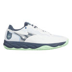 Mizuno Tennis shoes Mizuno Wave Enforce Court Clay Court Shoe Men-White,Blue-gray