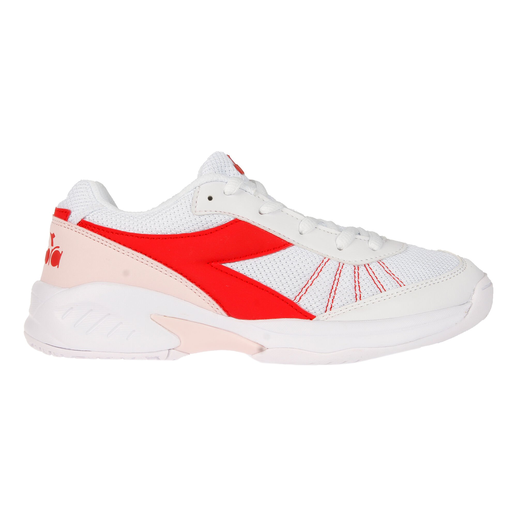 Buy Diadora Speed Challenge 3 All Court Shoe Kids White, Lightred ...