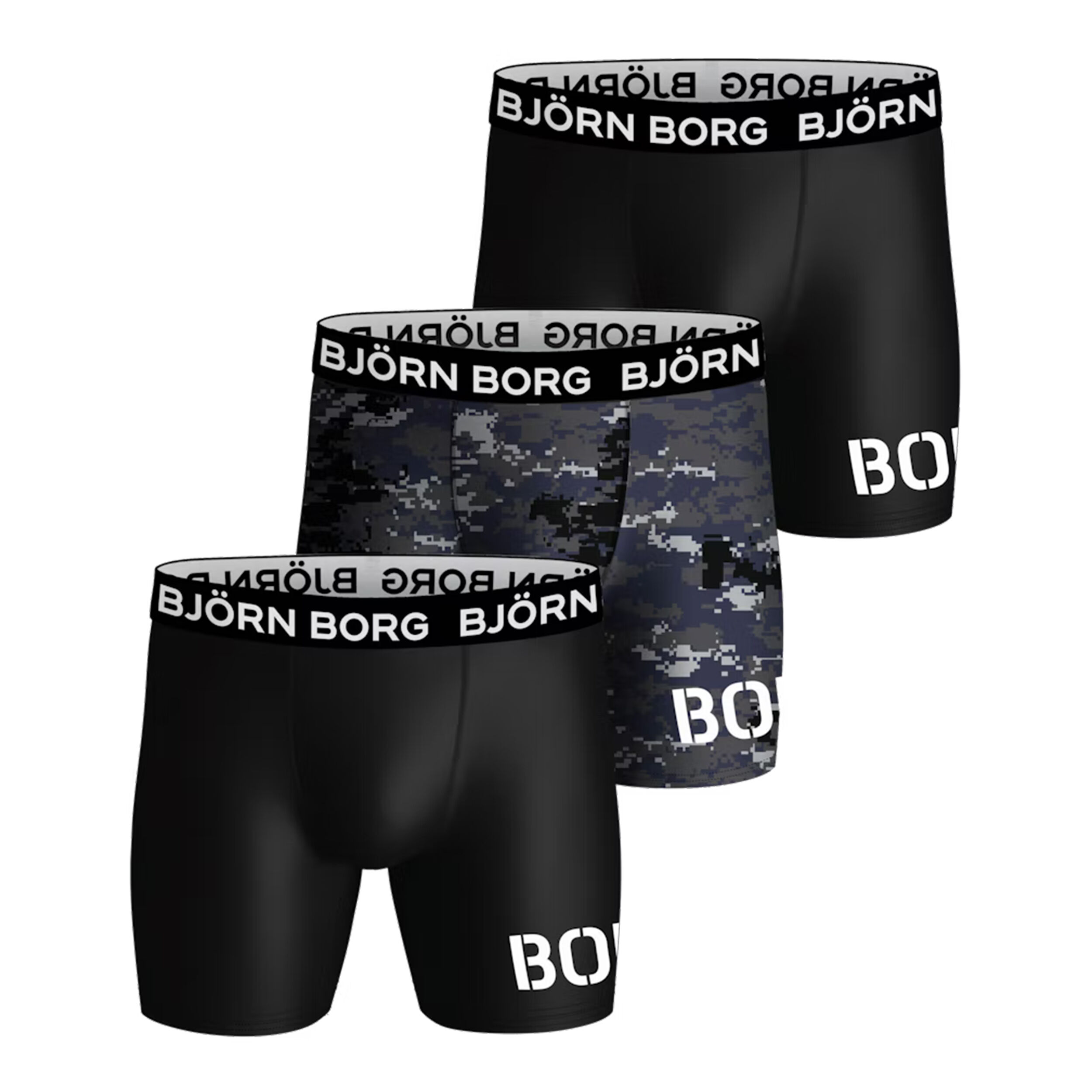 Buy Bj rn Borg Performance Boxer Shorts 3 Pack Men Black White
