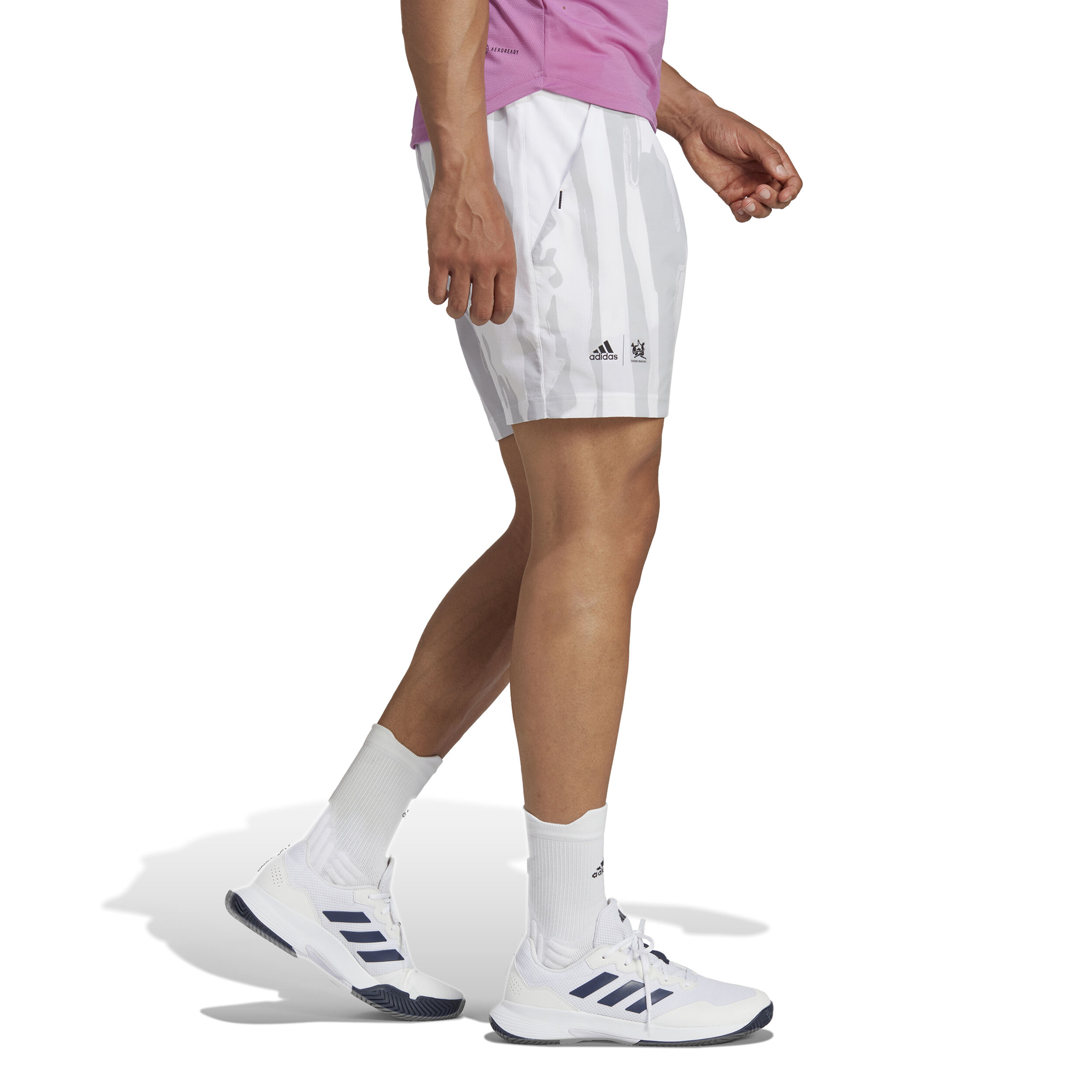Adidas top patterned shorts