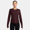 One Classic Dri-FIT Long sleeve Women - dark red, white
