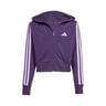 3Stripes Full-Zip Crop Training jacket Girls - violet, lilac