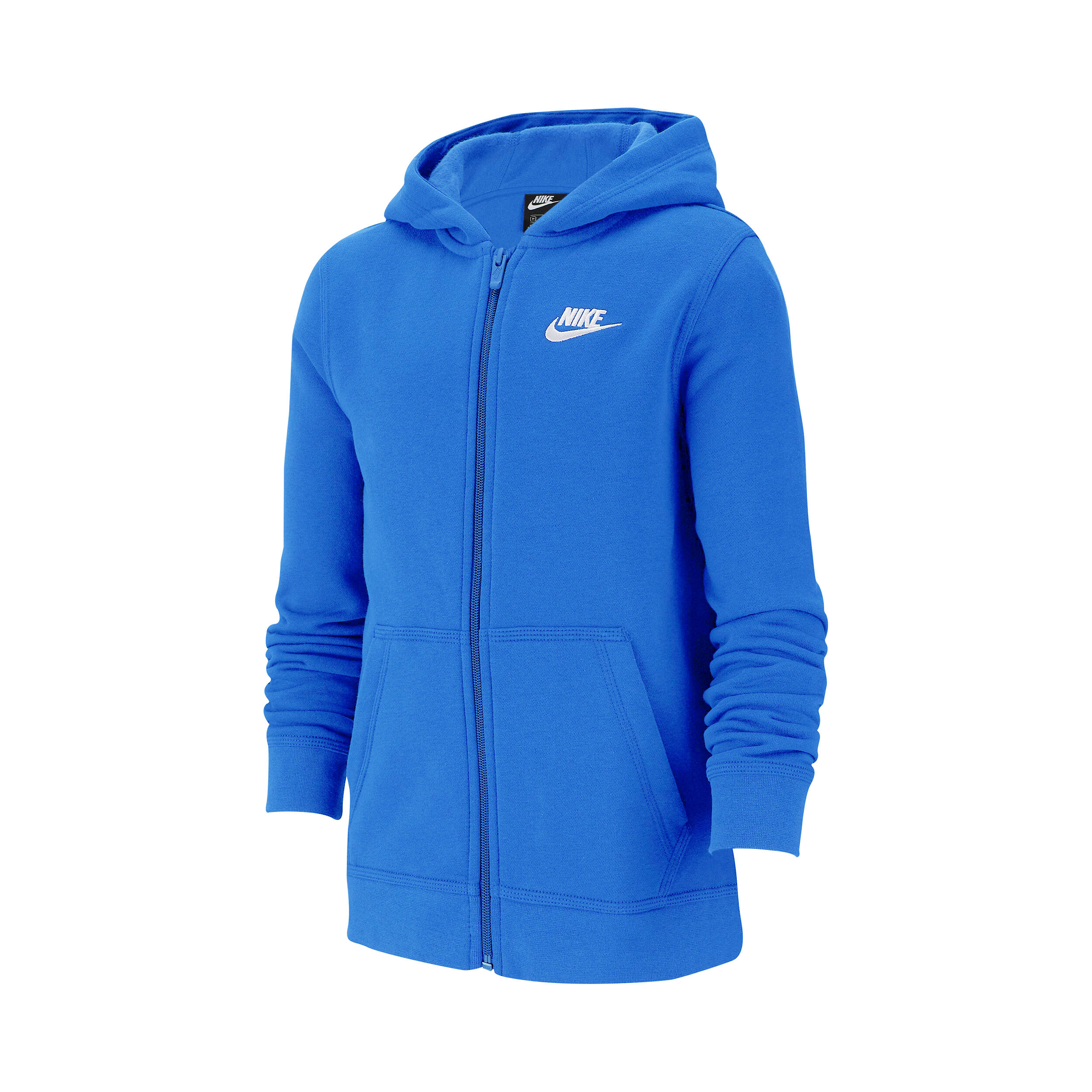 Royal blue nike clearance zip up hoodie