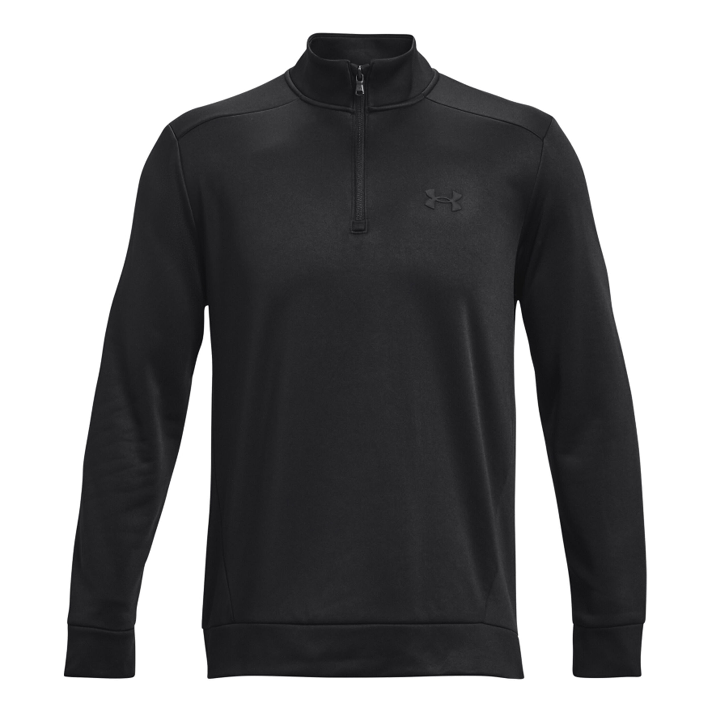 Quarter Half Zip Long Sleeve Men Black