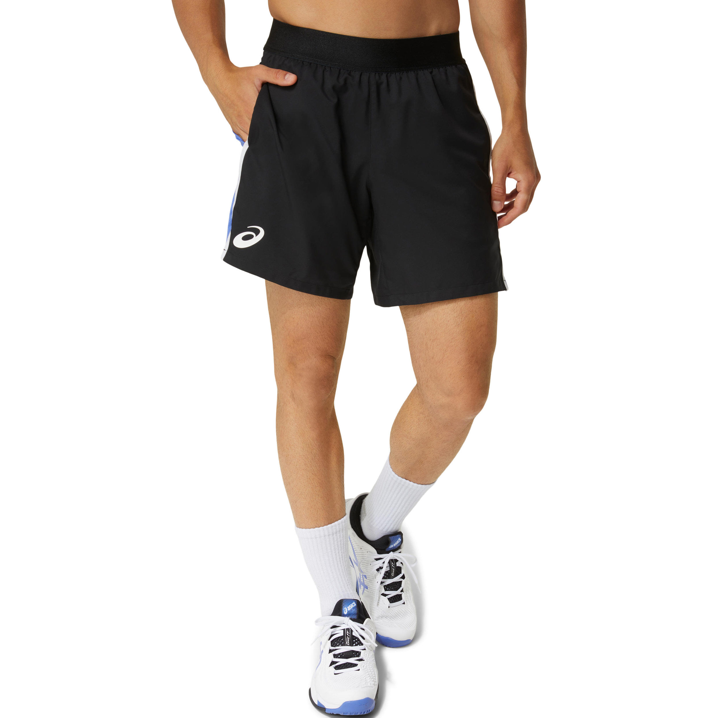 Match 7in Shorts Men Black Blue
