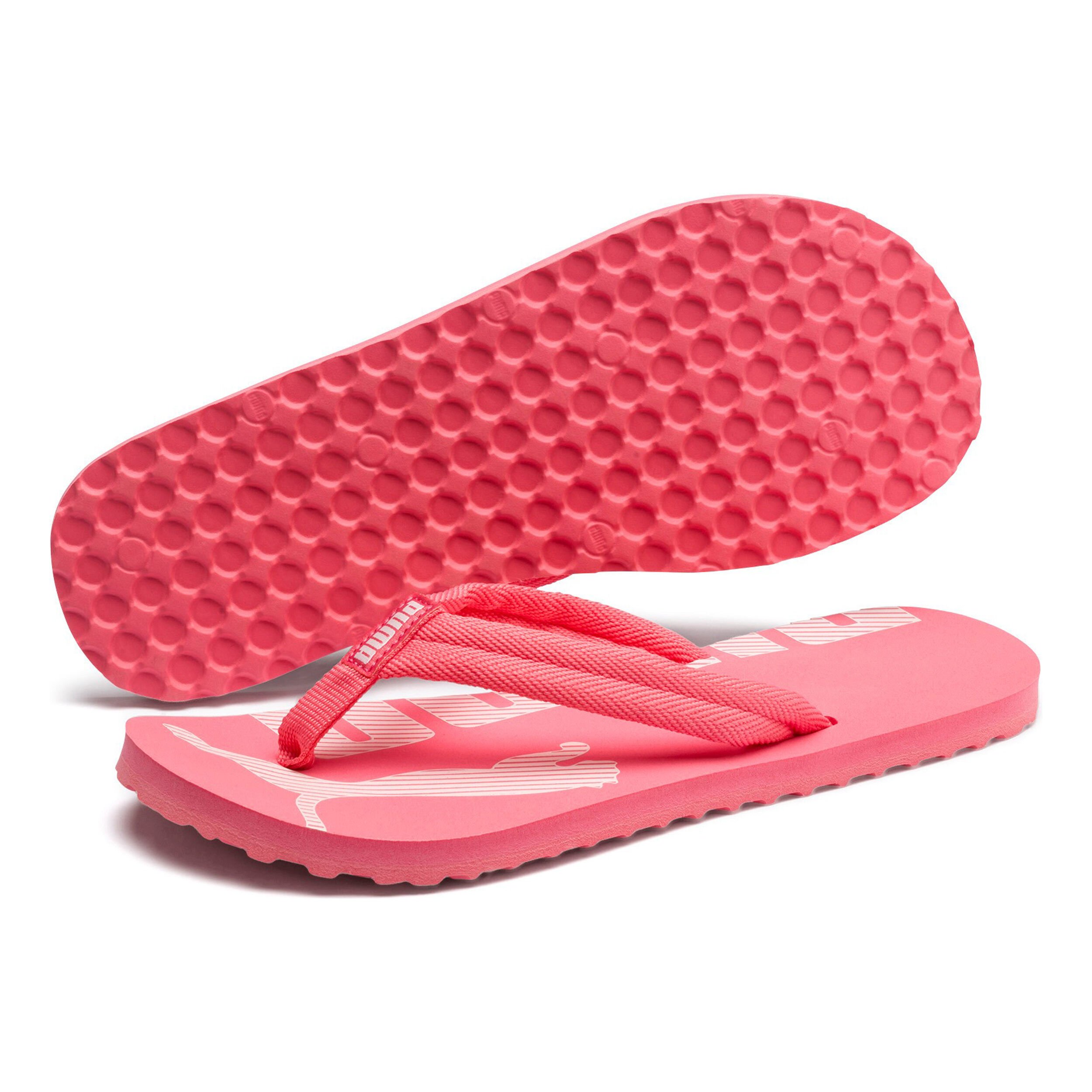 Pink puma flip flops best sale