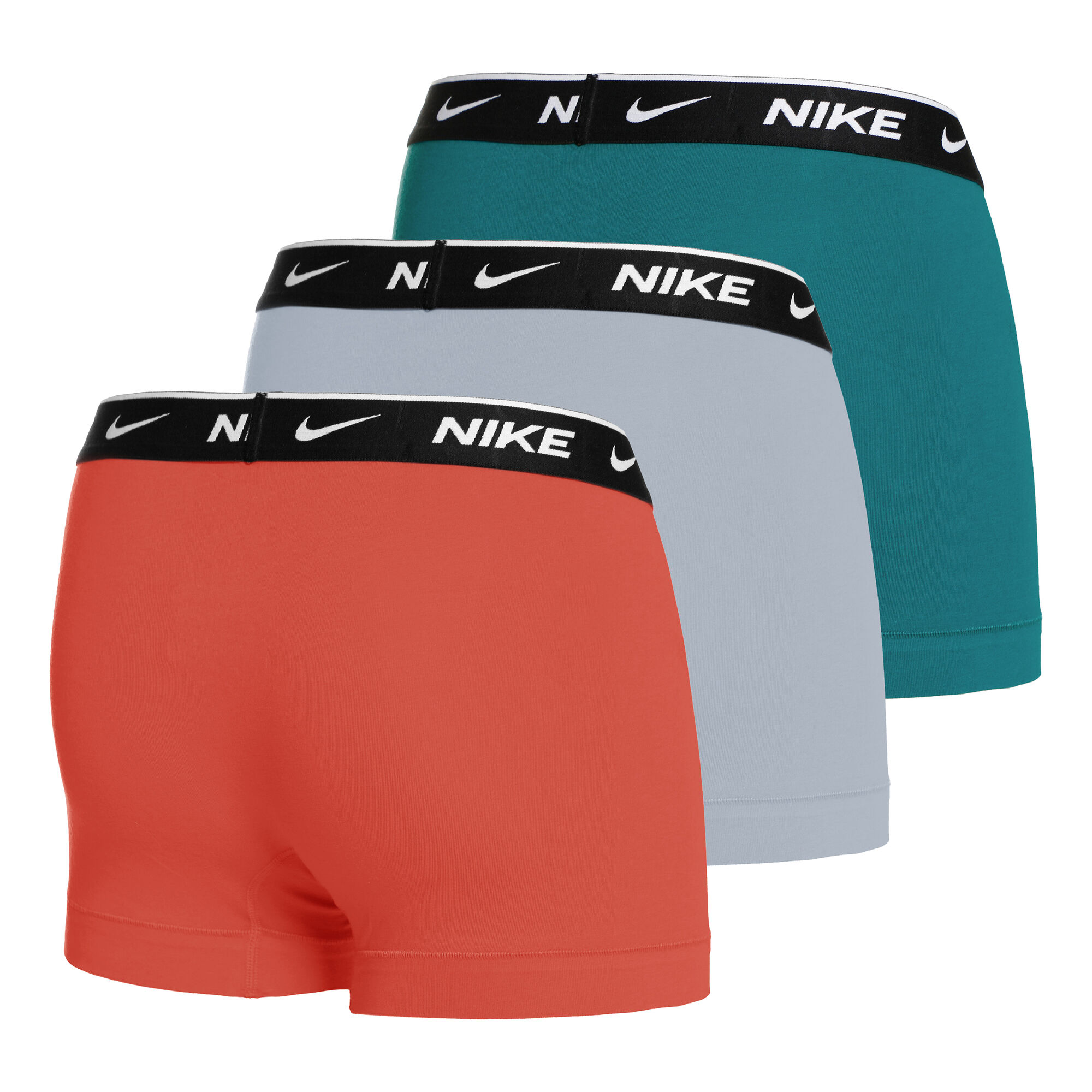 Buy Nike Everyday Cotton Stretch Trunk Boxer Shorts 3 Pack Men  Multicoloured online