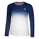 BIDI BADU Clothing BIDI BADU Crew Gradiant Long Sleeve Women-Dark Blue,White