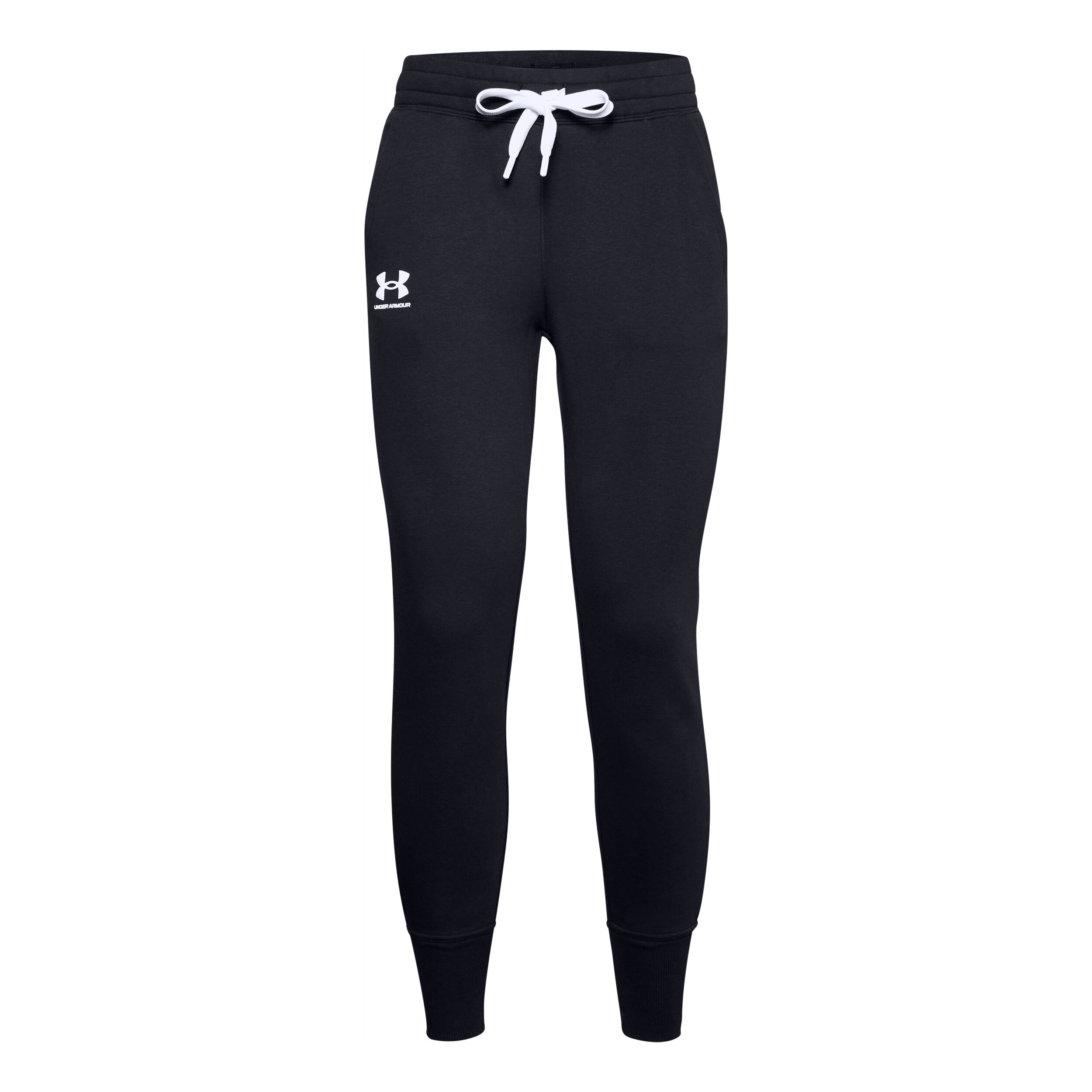 Under armour sale tracksuit bottoms black
