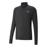 Puma Clothing Puma Run Favorite 1/4 Zip Running Shirt Men-Black