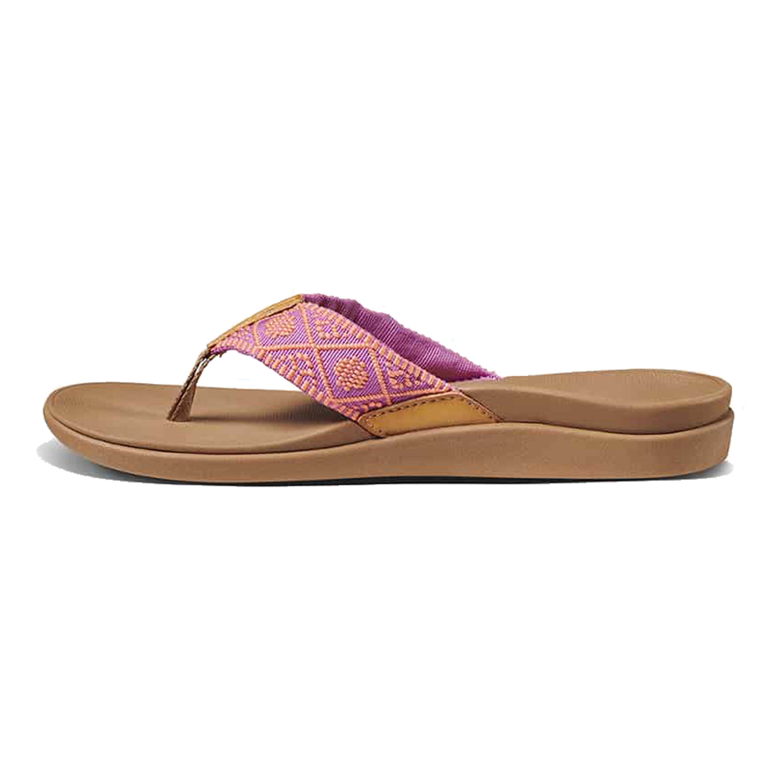 Buy Reef Ortho Woven Flip flops Women Brown Pink online Tennis