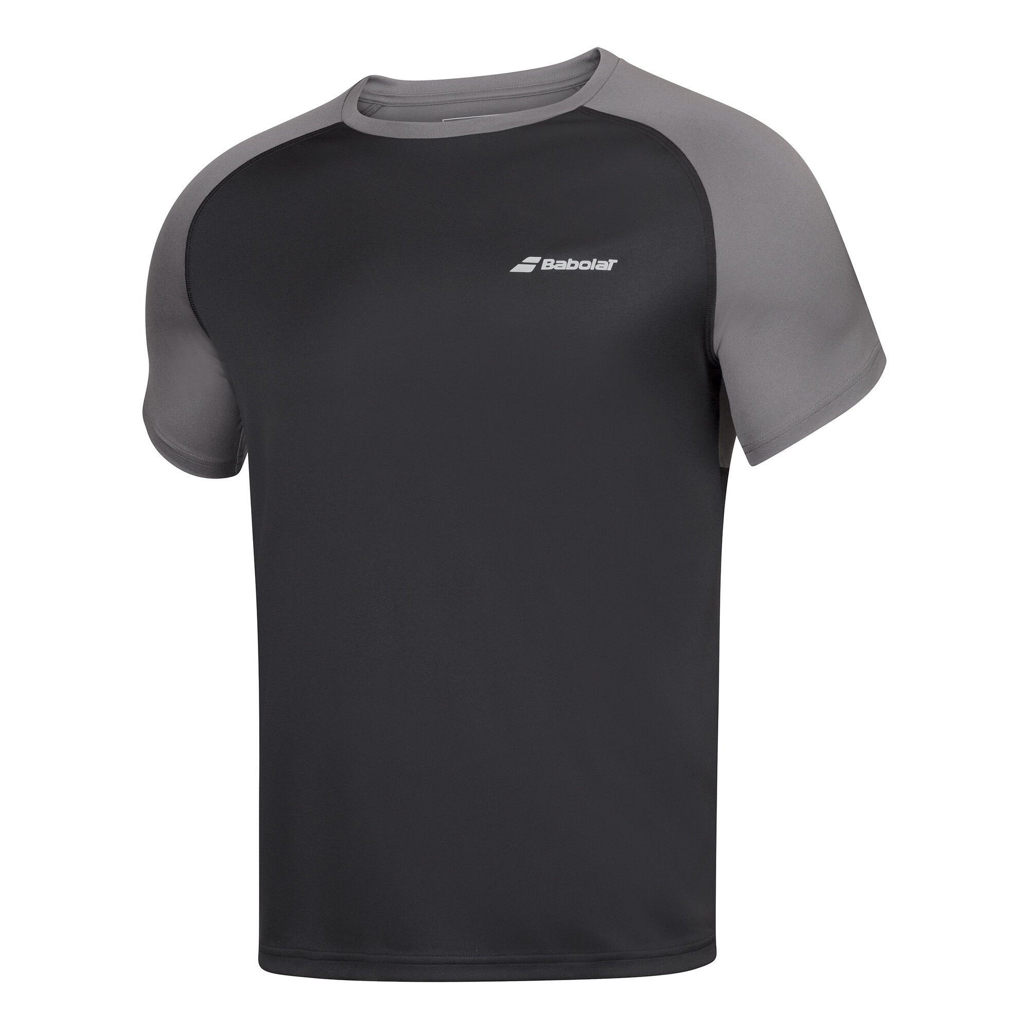 Buy Babolat Play Crew Neck T-Shirt Men Black, Grey online | Tennis Point UK