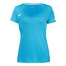 Play Cap Sleeve T-Shirt Women-Turquoise