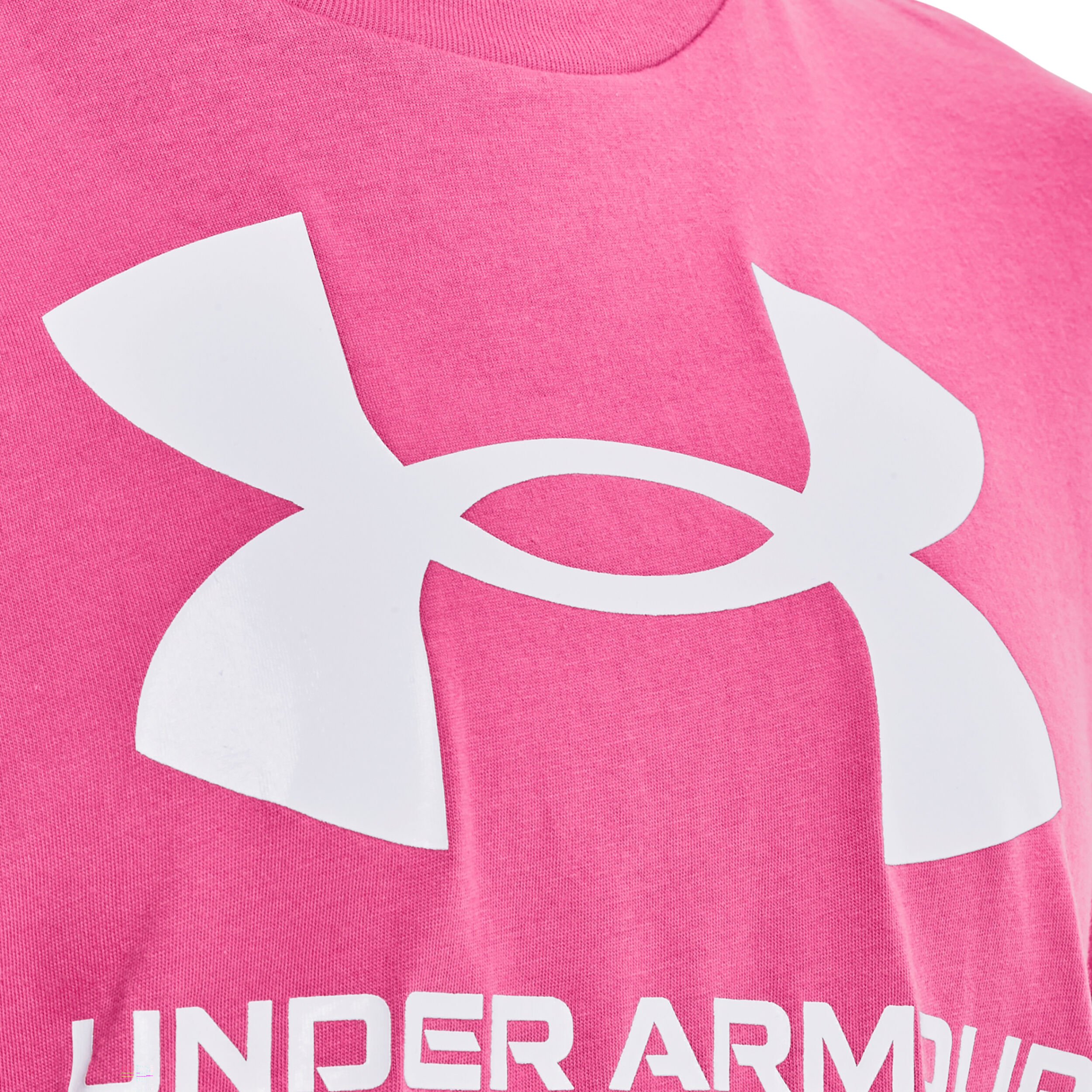 Pink under top armour logo