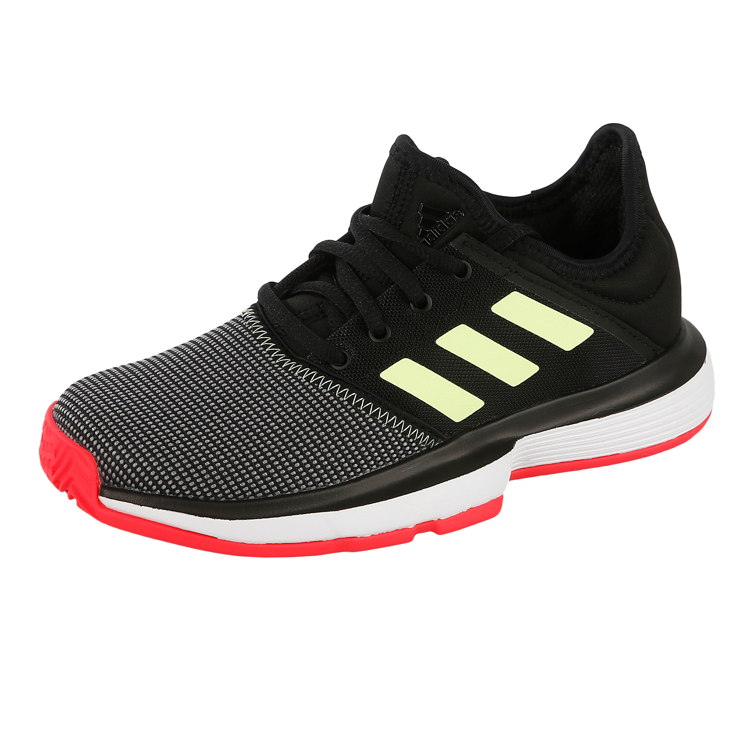 Adidas juniors solecourt tennis shop shoes core black and white