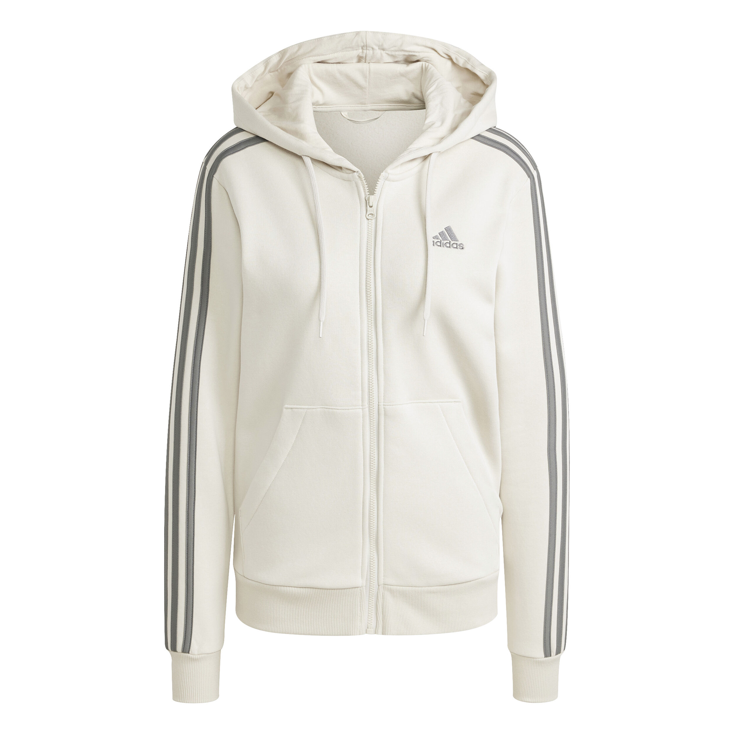 Buy adidas 3Stripes Freelift Zip Hoodie Women Cream online Tennis Point UK