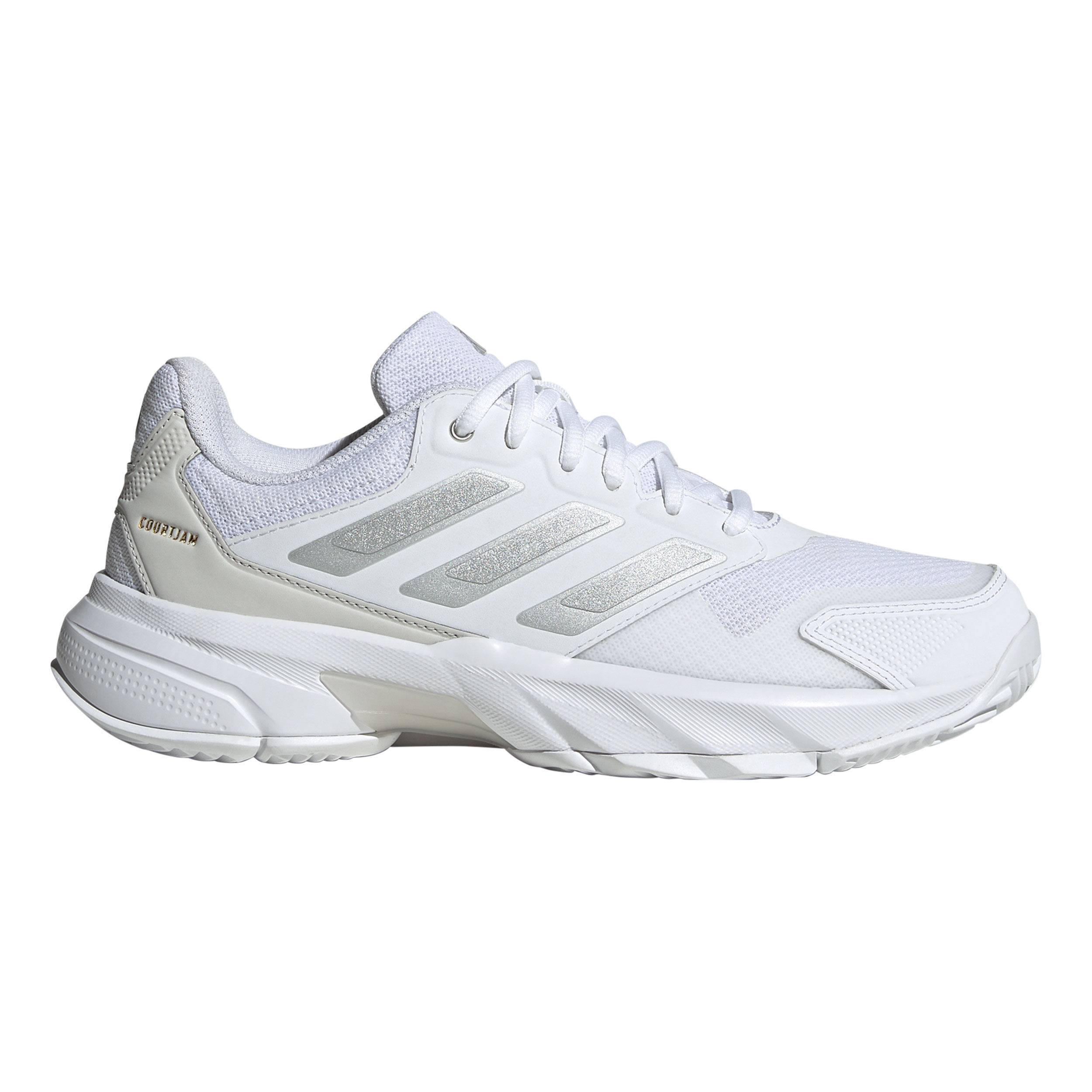 Buy adidas CourtJam Control 3 All Court Shoe Women White Silver
