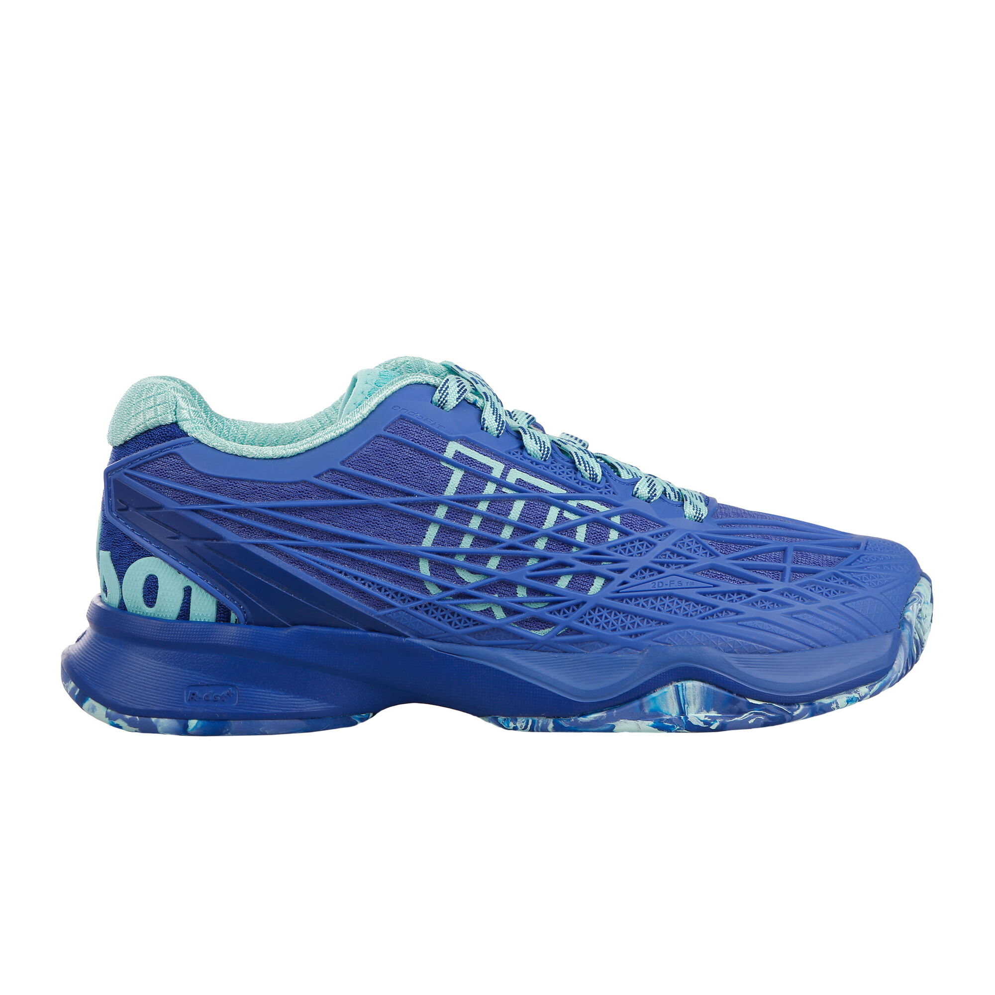 Buy Wilson Kaos Clay Court Shoe Women Dark Blue Light Blue online