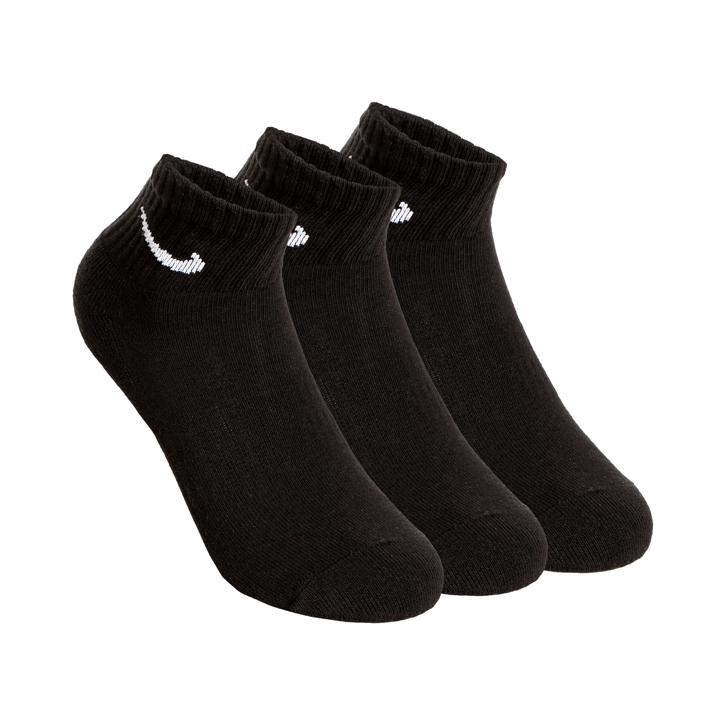 Everyday Lightweight Sports Socks 3 Pack Black White