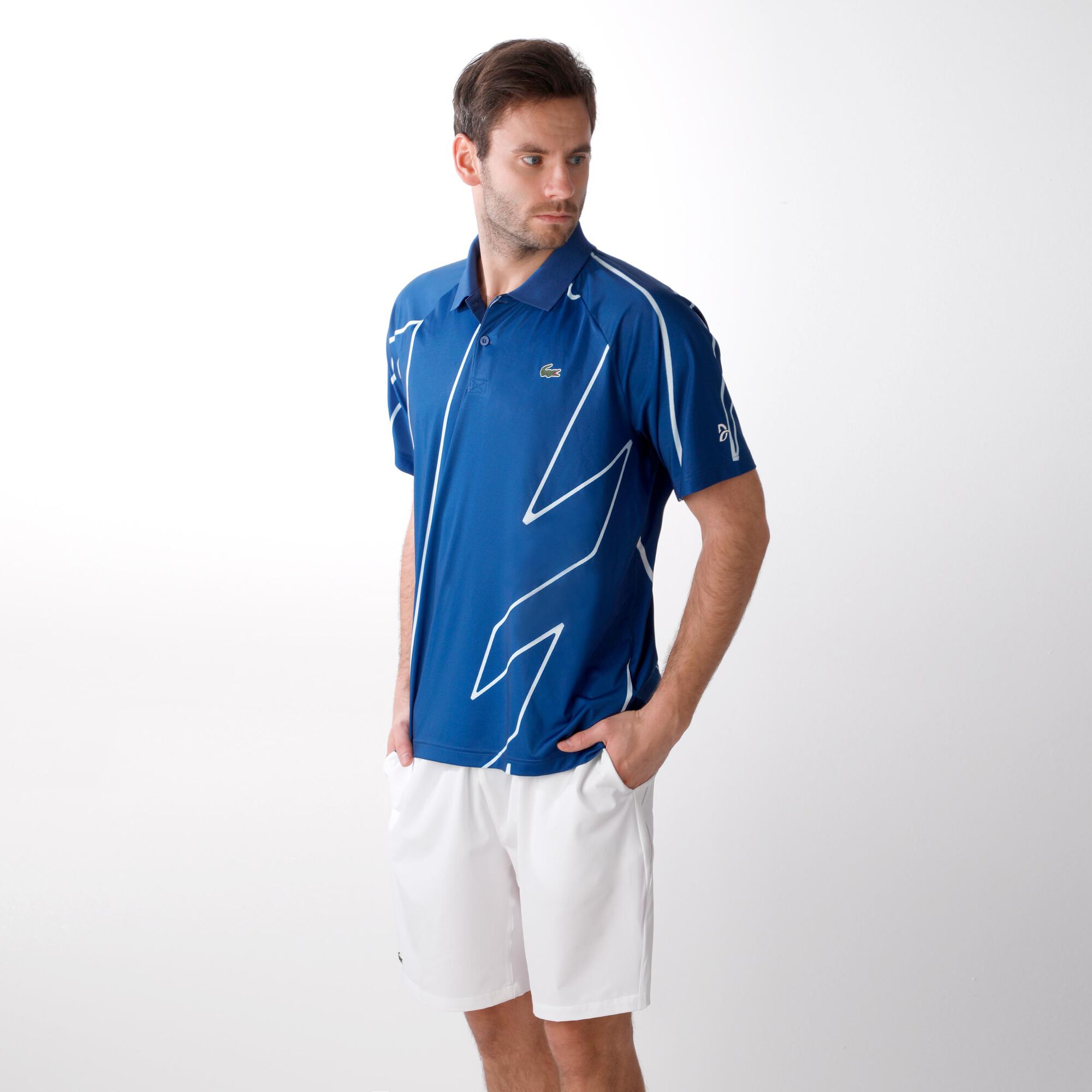 buy Lacoste Novak Djokovic Polo Men - Dark Blue, White ...