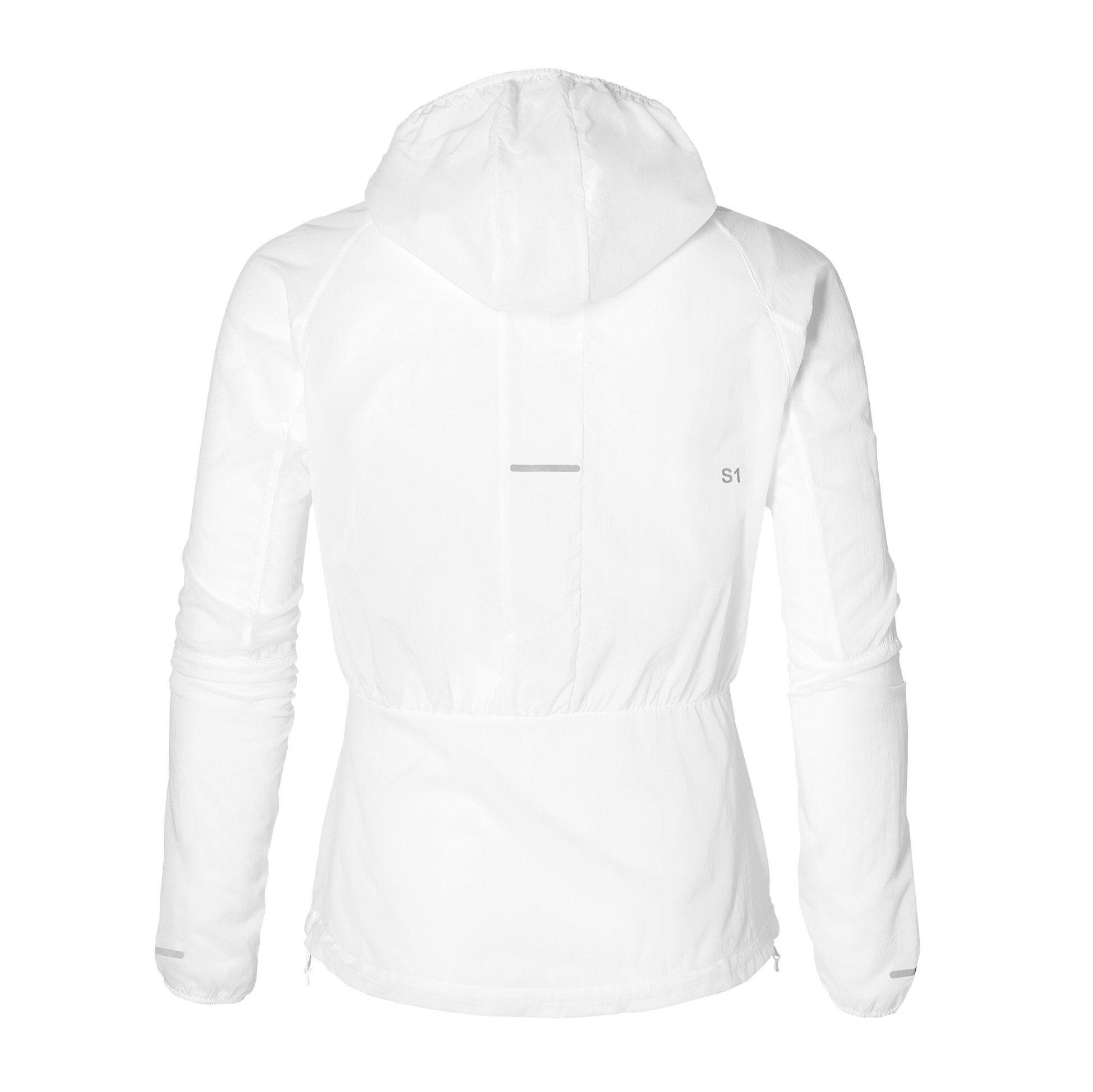 Packable Training Jacket Women White Silver