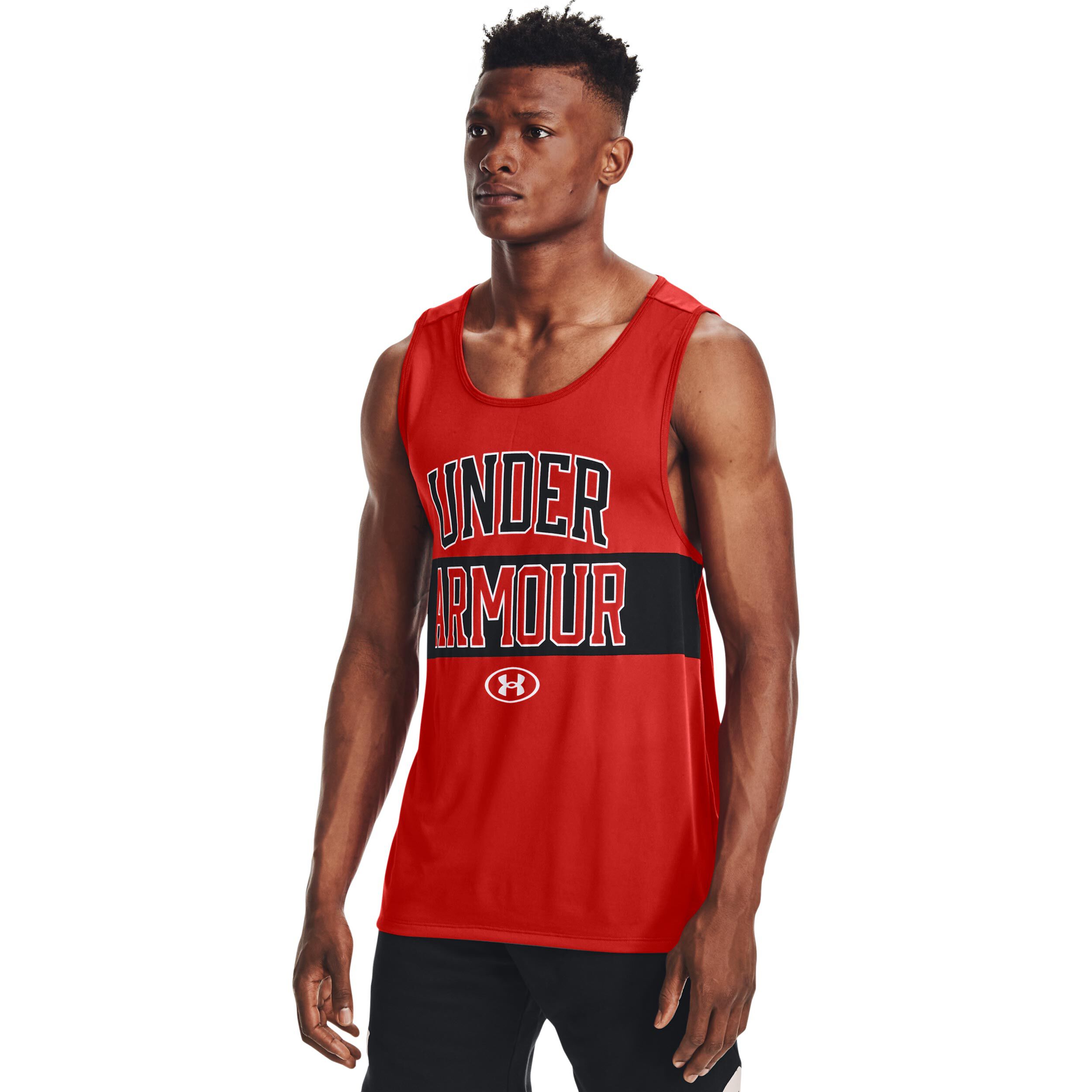 Tech 2.0 Signature Tank Top Men Orange Black