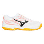 Mizuno Tennis shoes Mizuno Break Shot 5 Clay Court Shoe Men-White,Coral