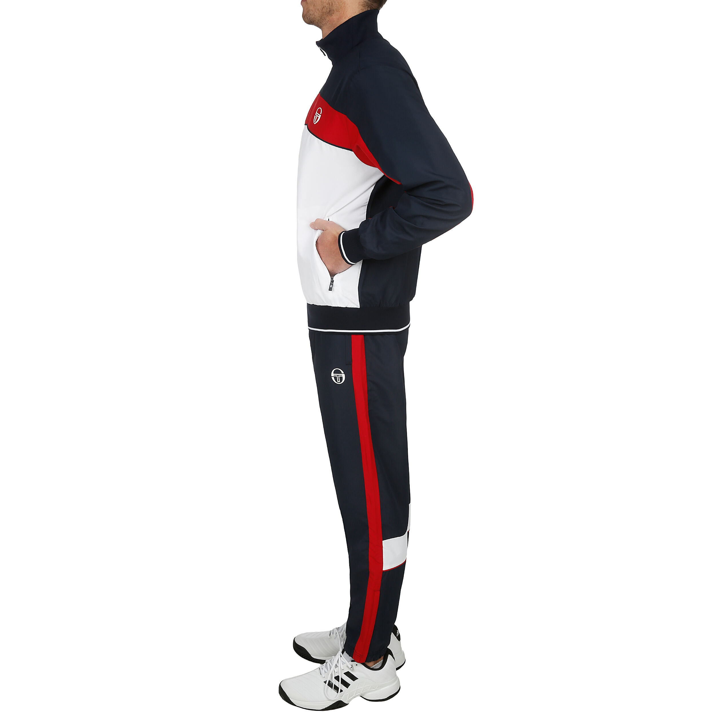 Ilan Tracksuit Men Dark Blue White