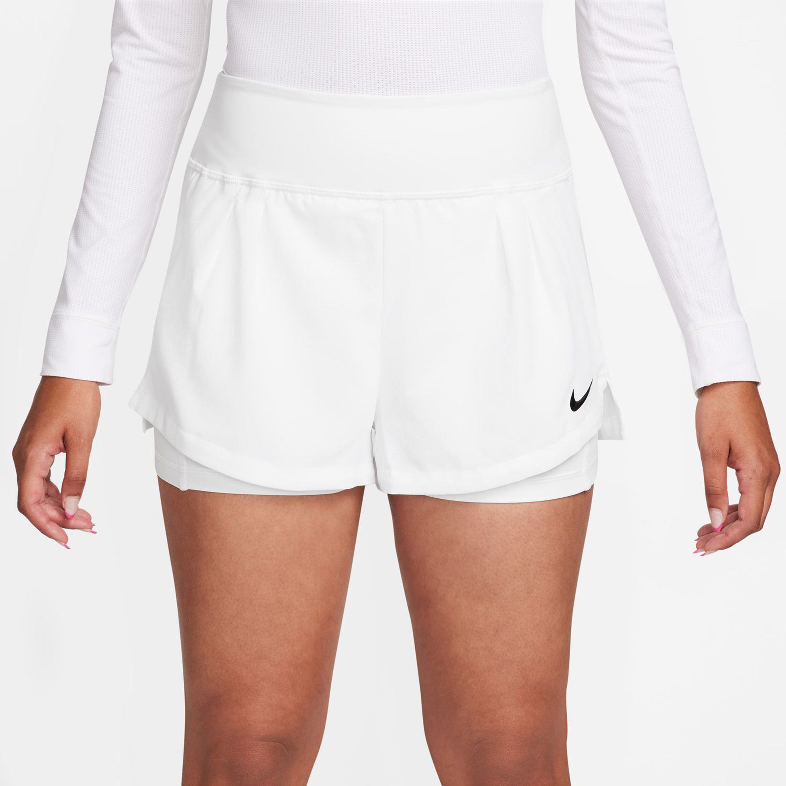 Court Dri Fit Advantage Shorts Women White