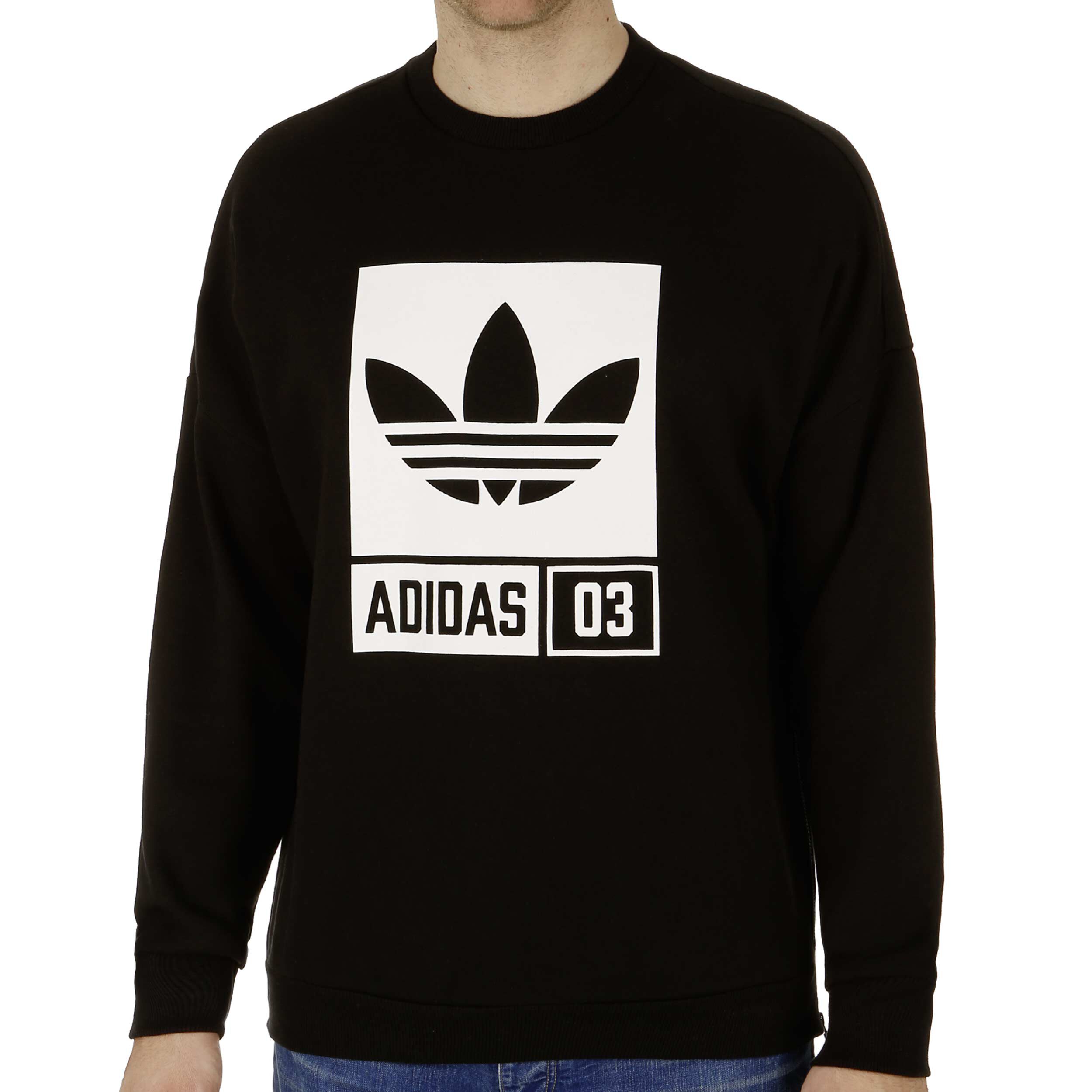 Men's adidas originals graphic crew sweatshirt cheap