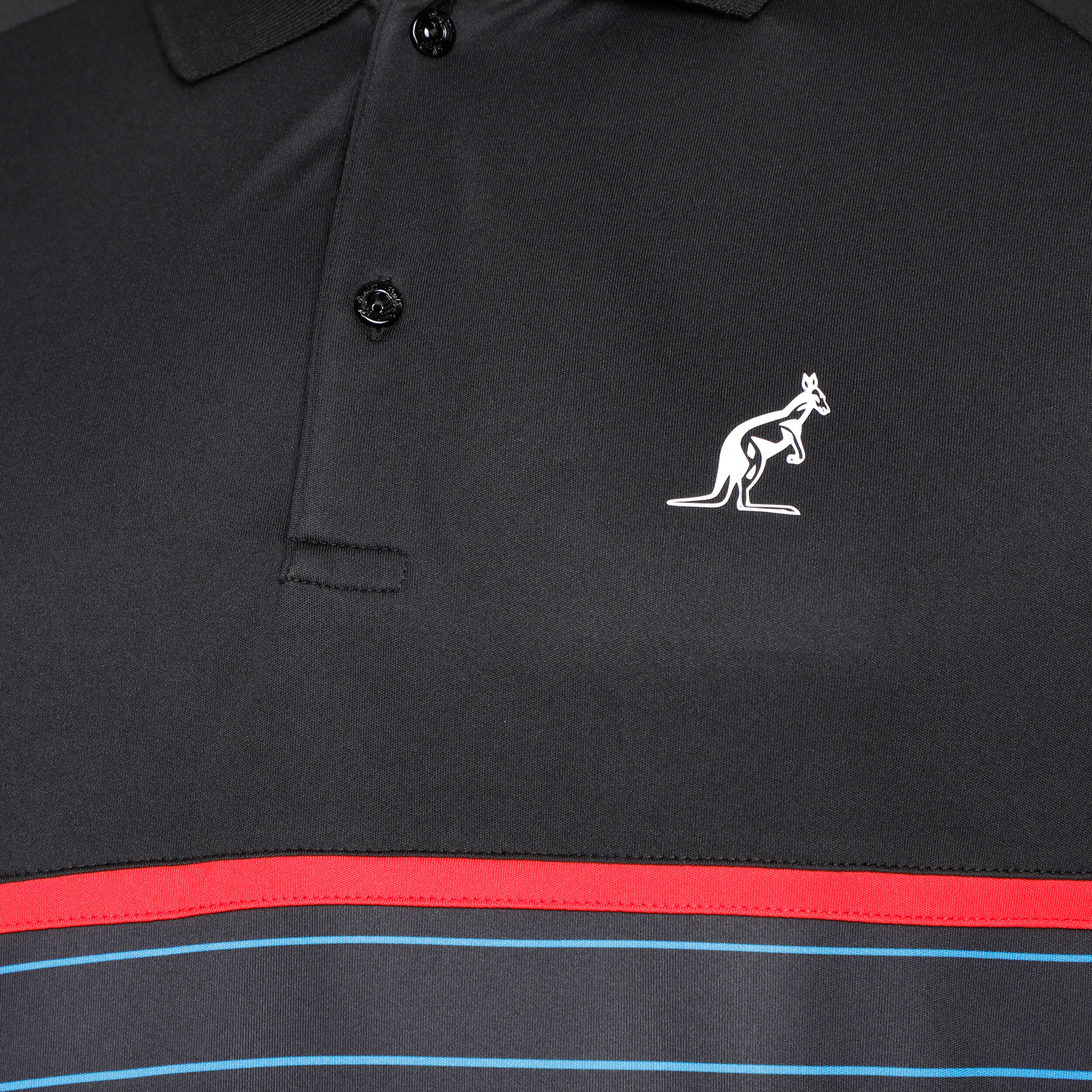 Buy Australian Ace Stampa Polo Men Black Blue online Tennis