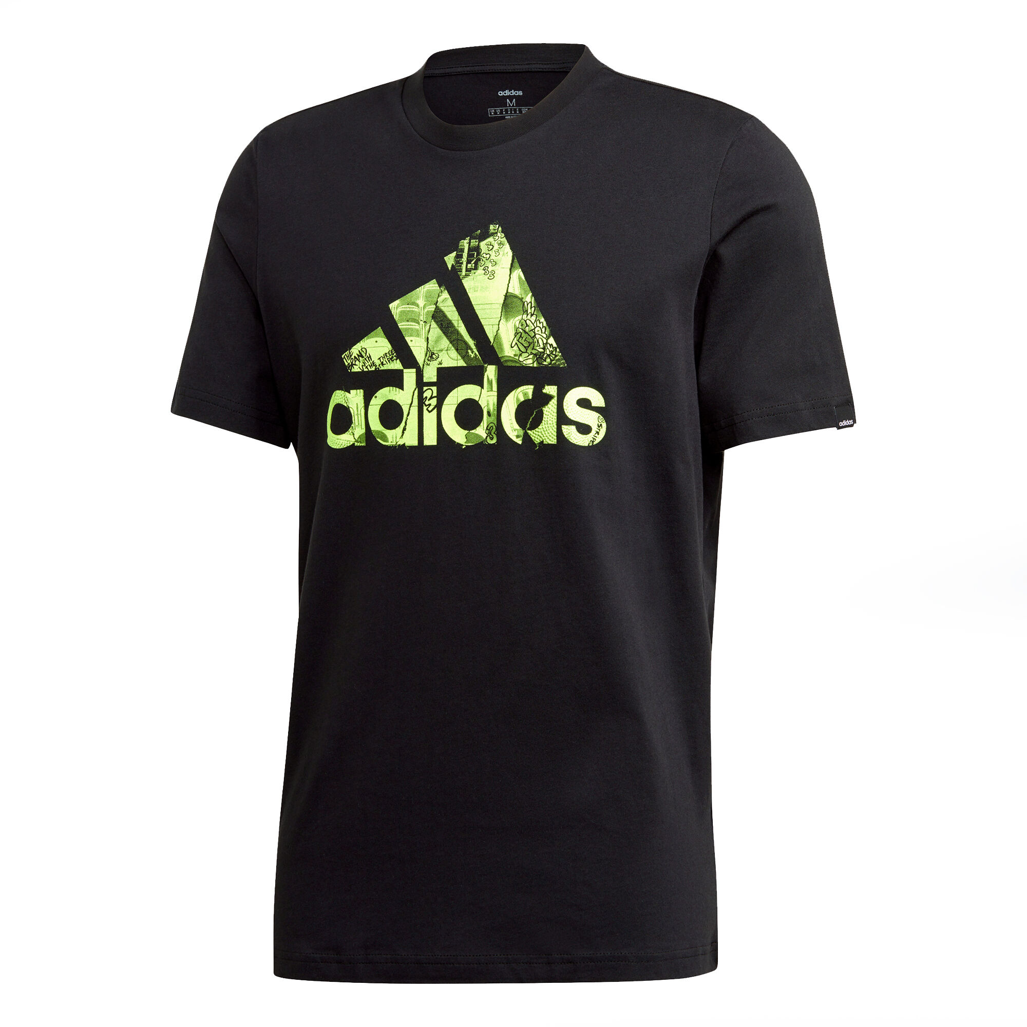 Black and green adidas shirt store
