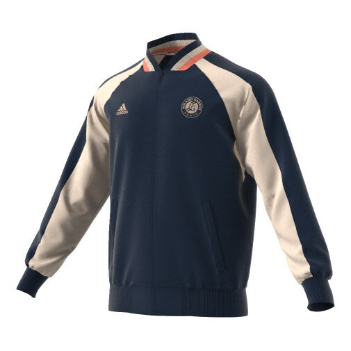 Roland Garros Training Jacket Men Dark Blue Beige