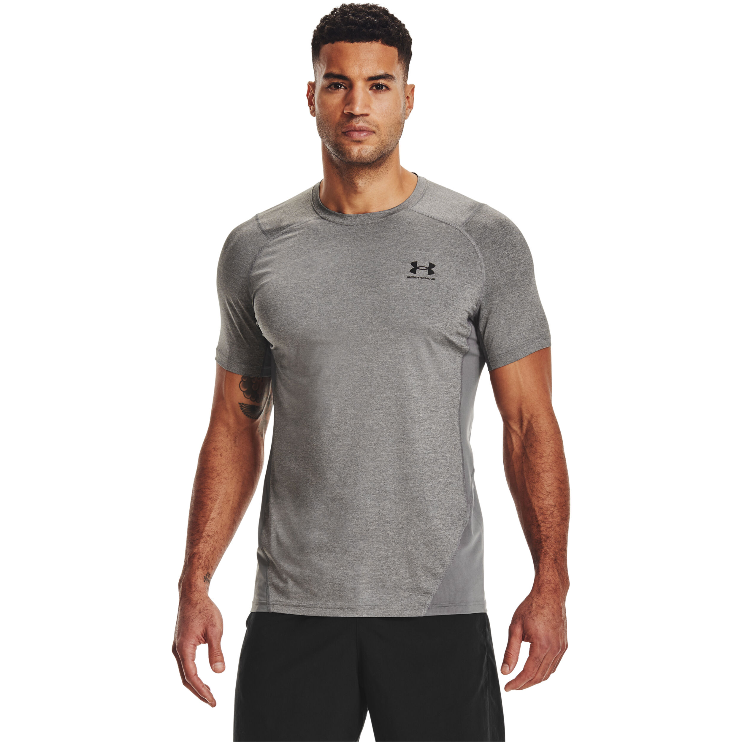 Heatgear Fitted T Shirt Men Grey
