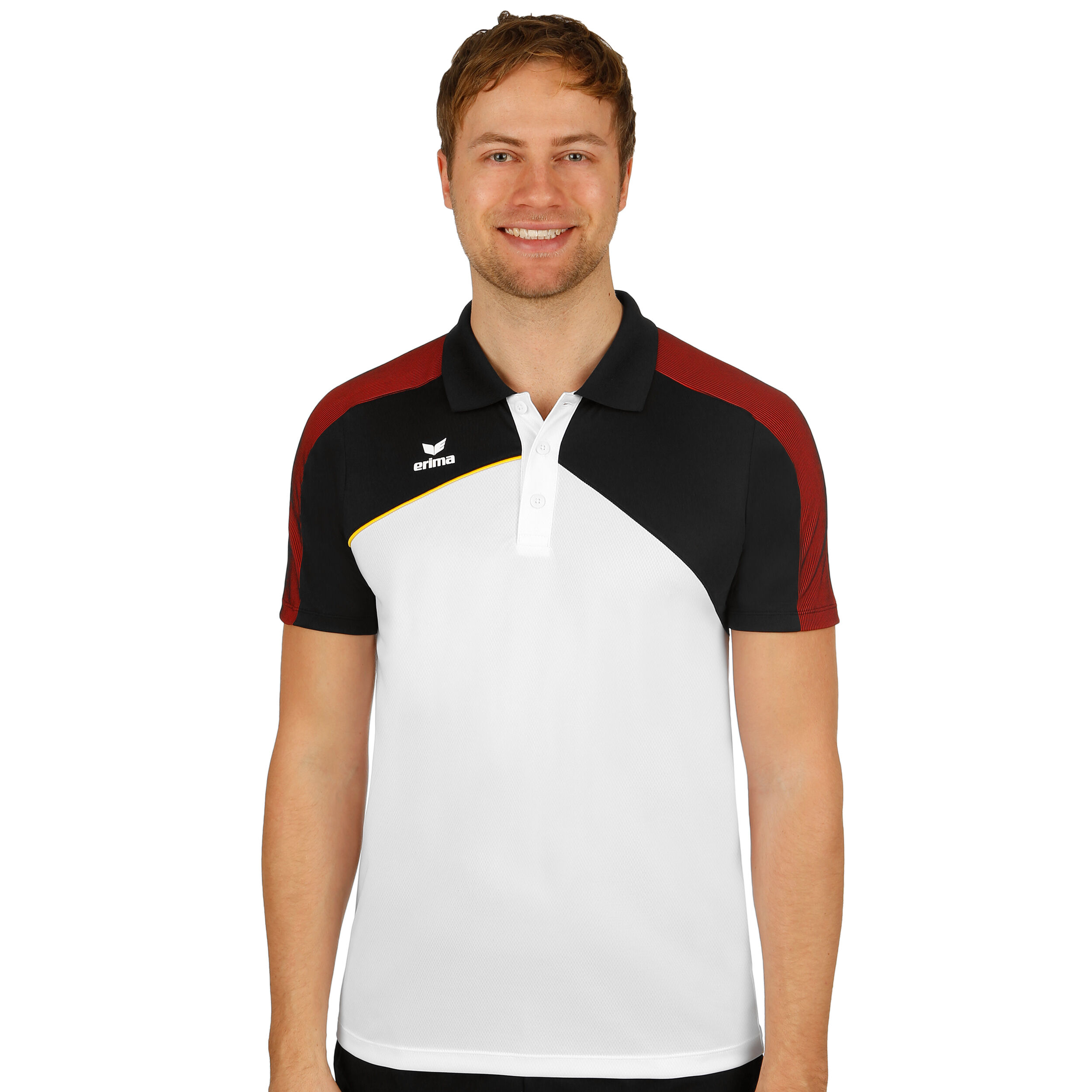 Buy Erima Premium One 2.0 Polo Men White Black online Tennis Point UK