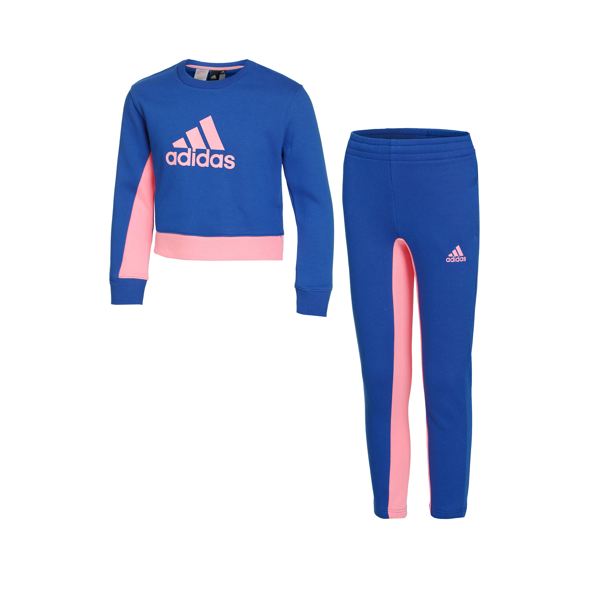 Buy adidas Badge Of Sport Cotton Tracksuit Girls Blue online
