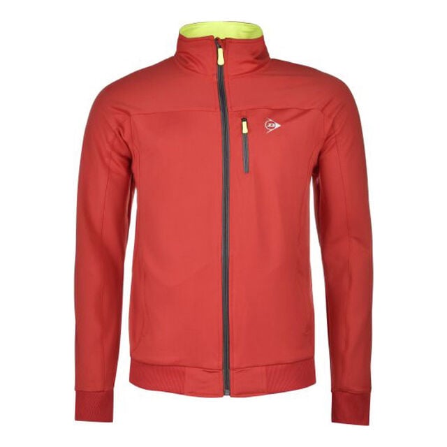 buy Dunlop Clubline Knitted Jacket Training Jacket Men - Red, Dark Grey ...