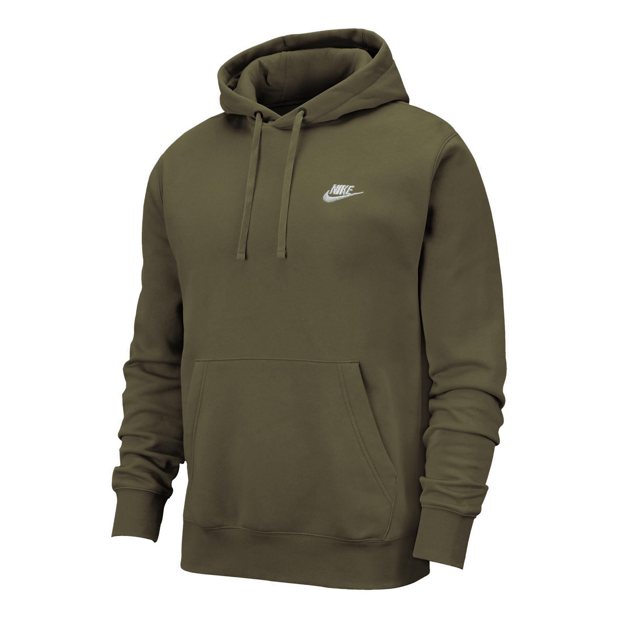 Buy Nike Sportswear Club Fleece Hoody Men Green White online Tennis Point UK