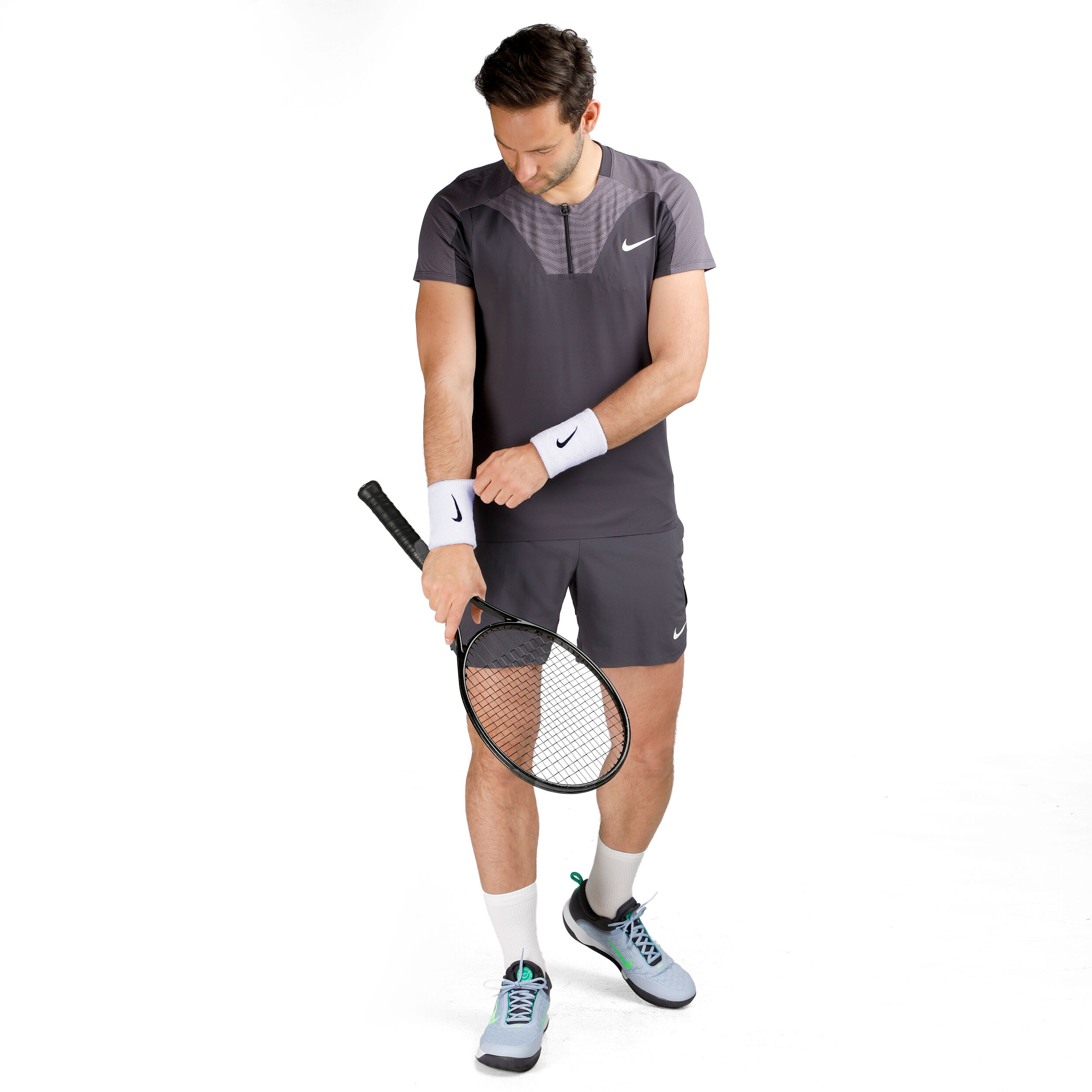 Dri Fit Advantage Court Slim UL RG Polo Men Grey Lilac