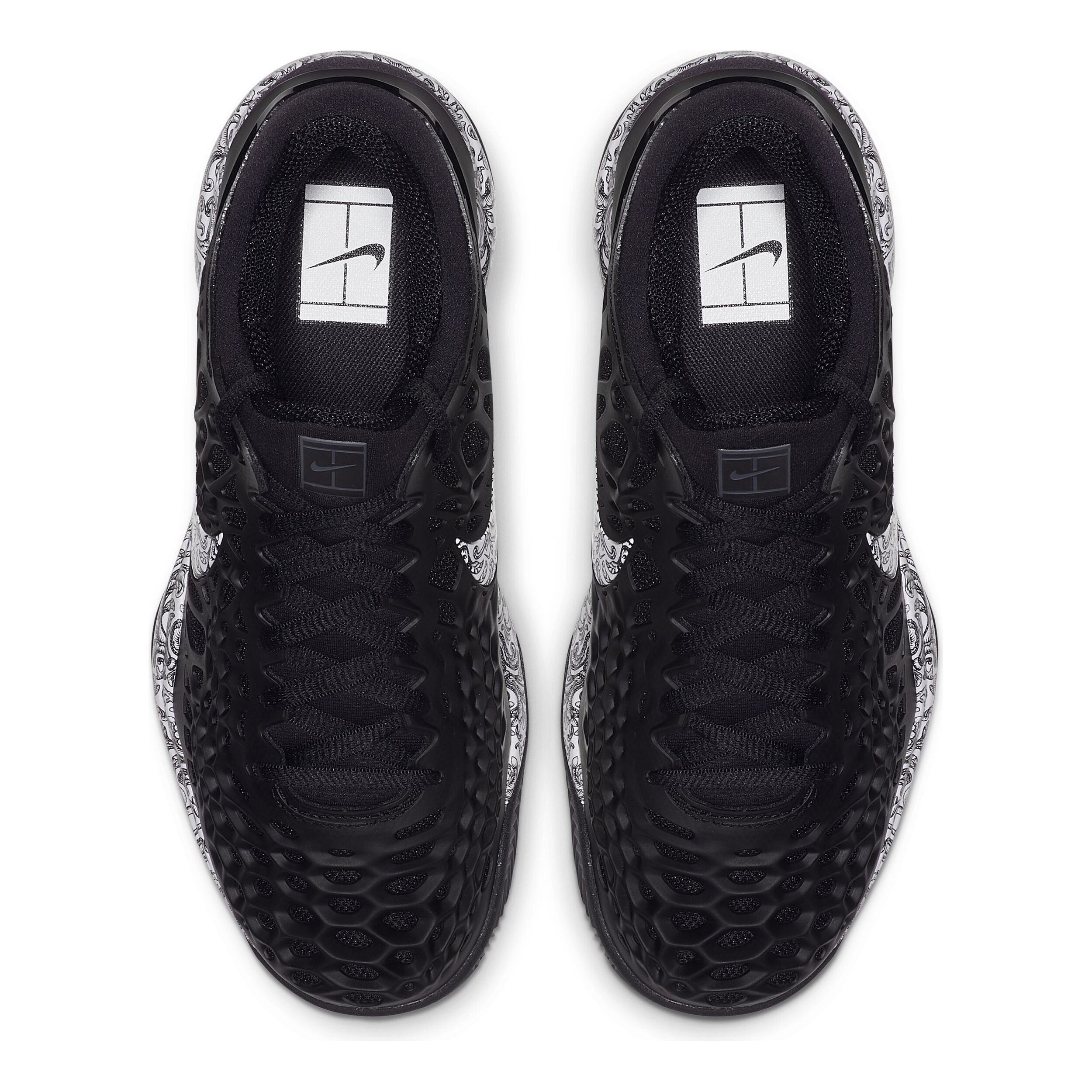 Zoom Cage 3 Clay Court Shoe Women Black Dark Grey