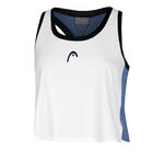 HEAD Clothing HEAD Play Crop Tank Top Women-White,Blue-gray