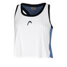 Play Crop Tank Top Women-White,Blue-gray