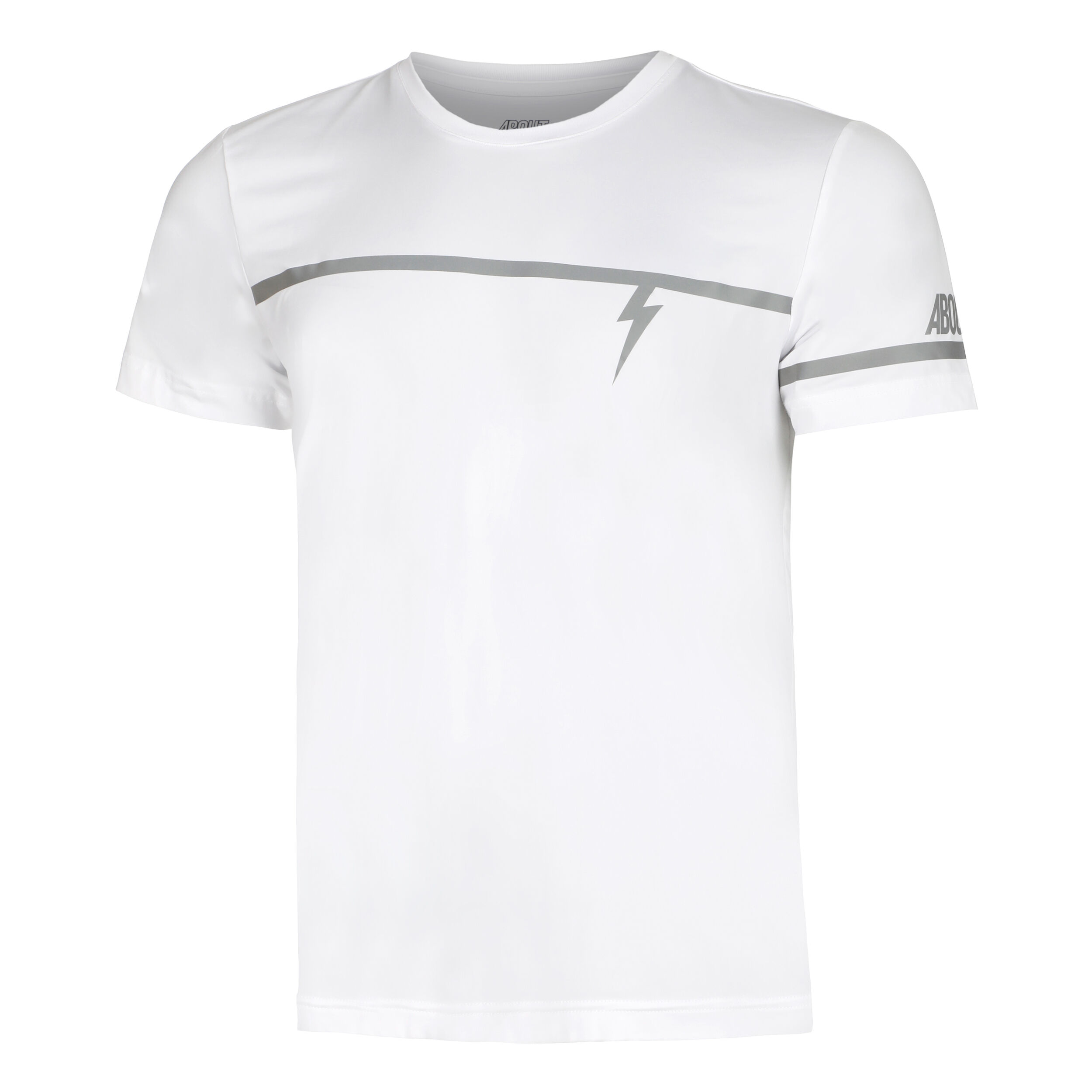 Tech T Shirt Men White Silver