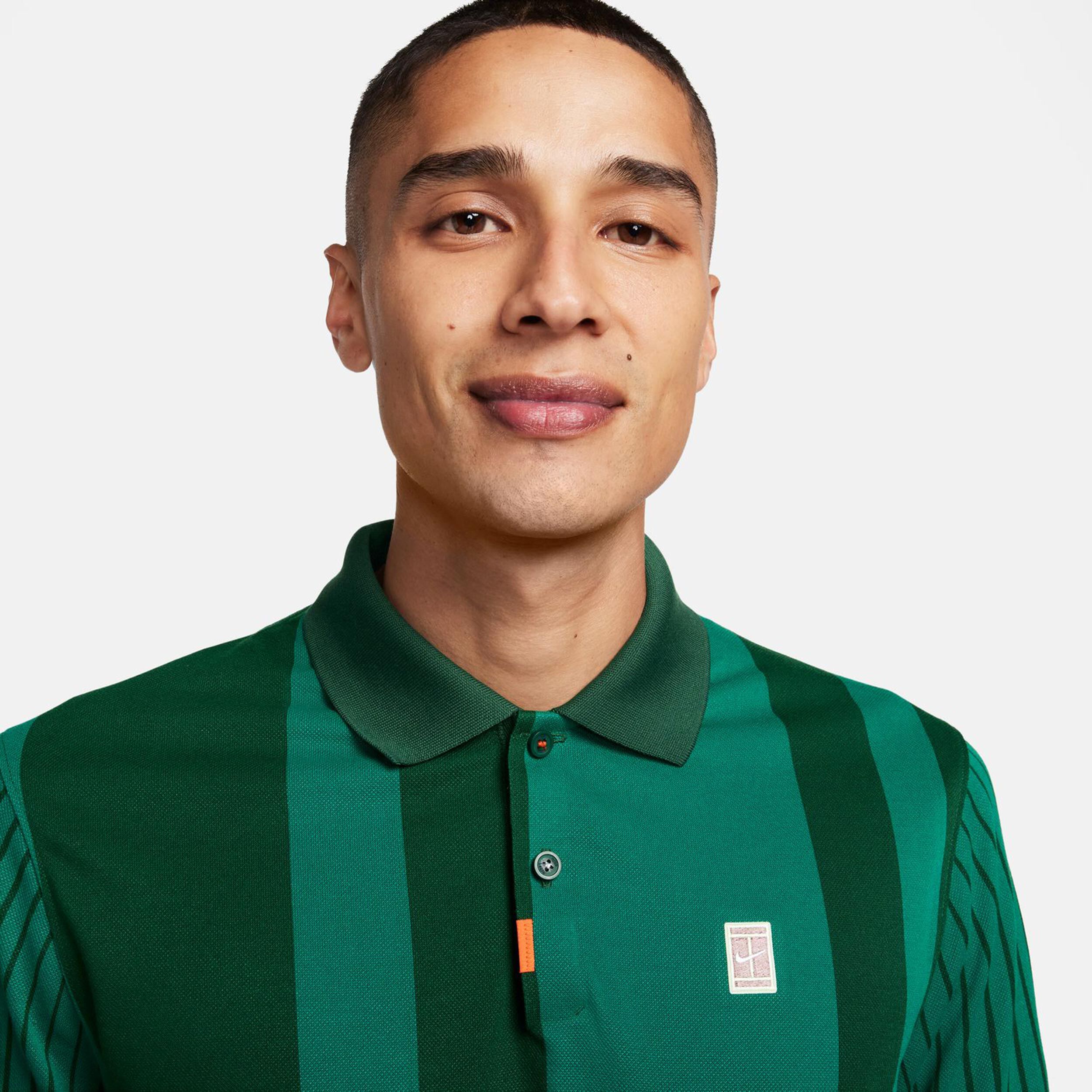 Green nike top polo shirt