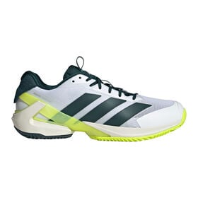 Image of Adizero Ubersonic 5 Clay Court Shoe Men-White,Dark Green