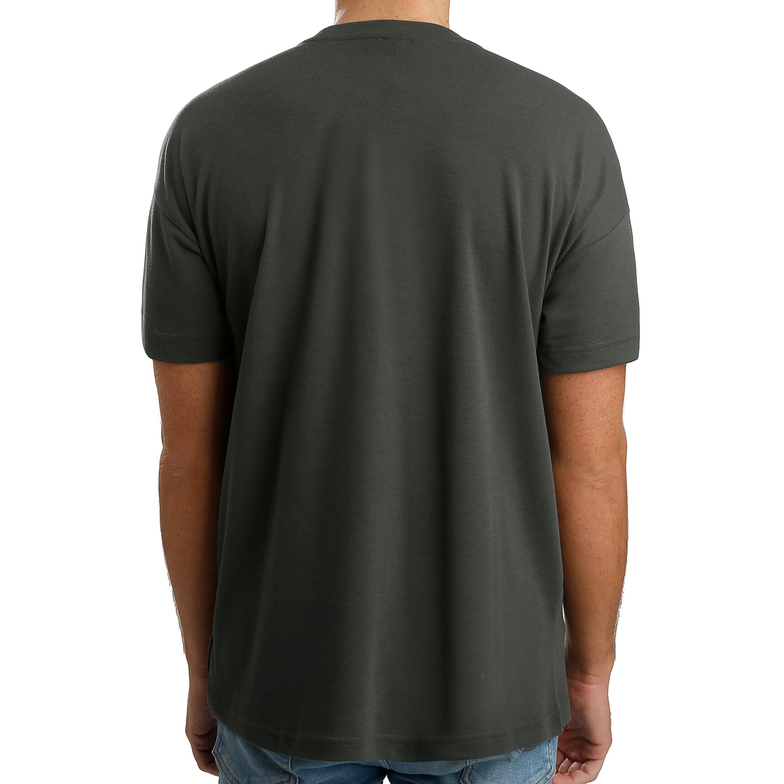 ID Stadium T Shirt Men Grey Black