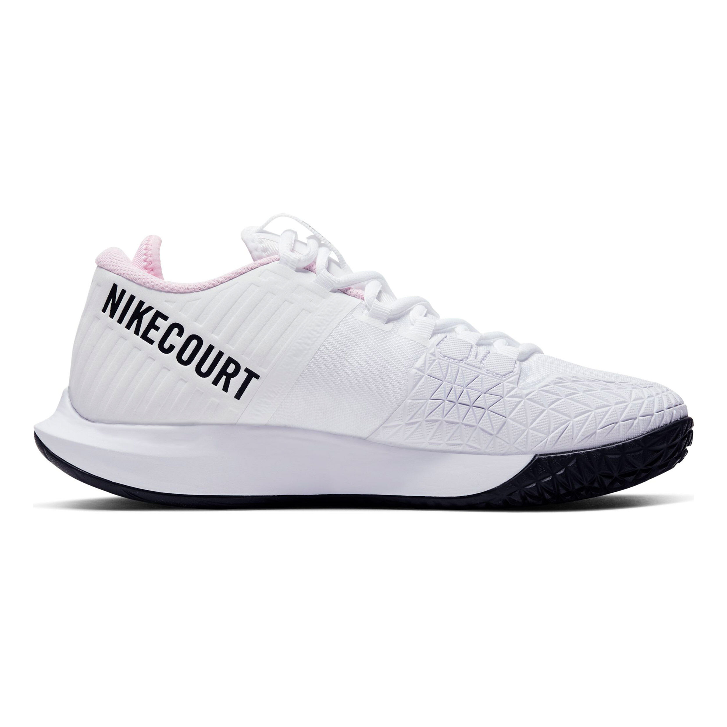 Men's court air zoom zero tennis shoes black and white discount