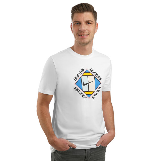 Buy Nike Court T Shirt Men White Black online Tennis Point UK
